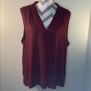 Flowy Burgundy Tank Top